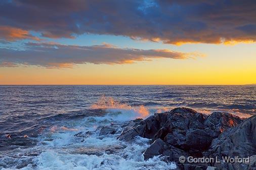 Lake Superior At Sunset_02072.jpg - Photographed on the north shore of Lake Superior near Wawa, Ontario, Canada.